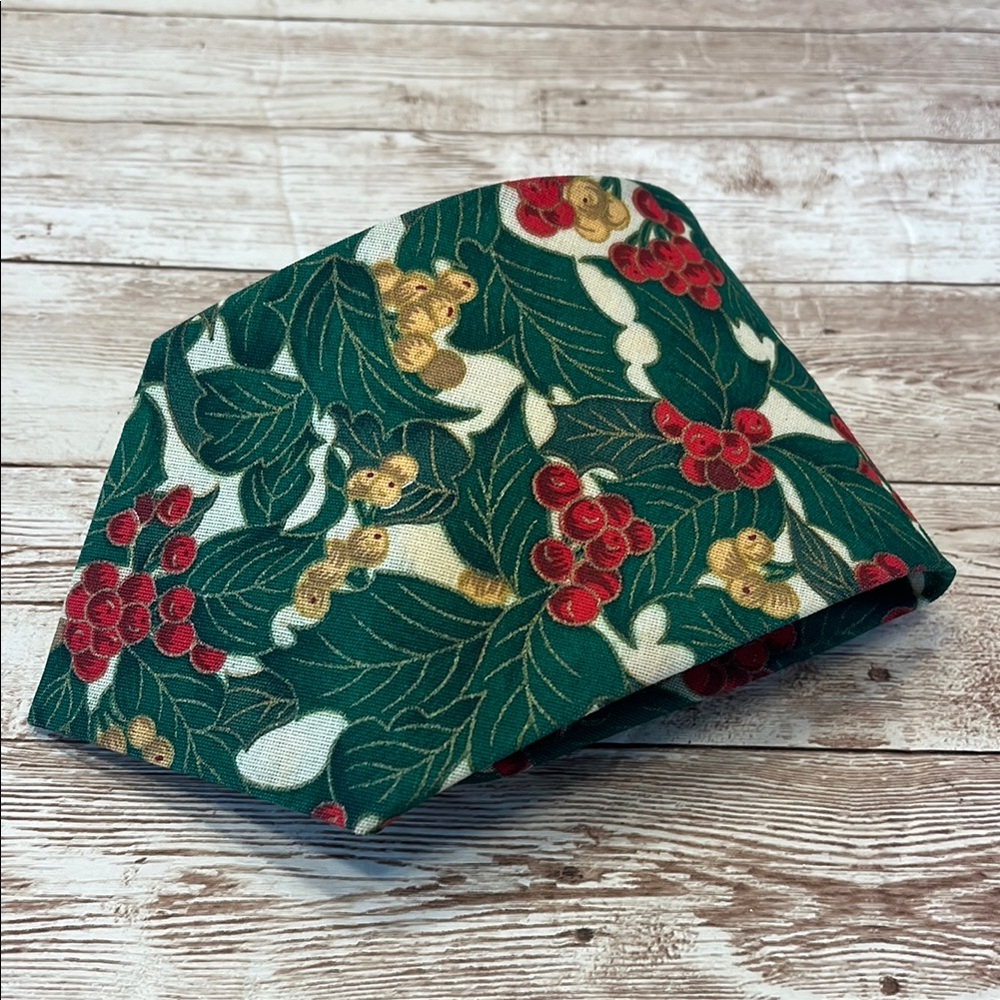 Festive Green and Red Holiday Tie